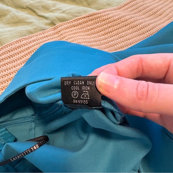 Lafayette 148 Skirt women’s Size 10 Blue Knee Length Pencil Career‎ - Picture 7 of 9